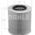 Filtre à huile MAHLE ORIGINAL OX 416D1