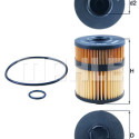 Filtre à huile MAHLE ORIGINAL OX 563D