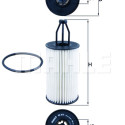 Filtre à huile MAHLE ORIGINAL OX 814D