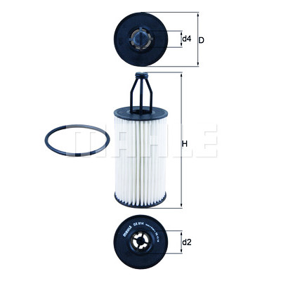 Filtre à huile MAHLE ORIGINAL OX 814D