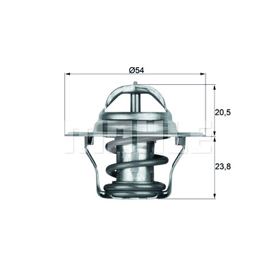 Thermostat, liquide de refroidissement MAHLE ORIGINAL TX 14 87D