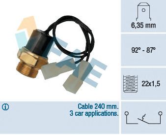 Interruptor de temperatura, ventilador del radiador
