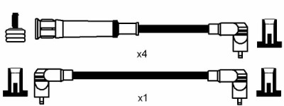 Jeu de câbles d'allumage NGK 575