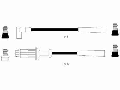 Jeu de câbles d'allumage NGK 7371