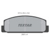 Plaquettes de frein TEXTAR 2003101