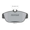 Plaquettes de frein TEXTAR 2016402