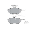 Plaquettes de frein TEXTAR 2016805