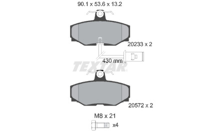 Plaquettes de frein TEXTAR 2023301