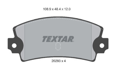 Plaquettes de frein TEXTAR 2029301