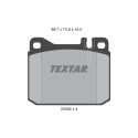 Plaquettes de frein TEXTAR 2039204