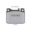 Plaquettes de frein TEXTAR 2039213