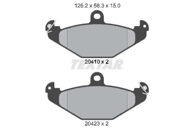 Plaquettes de frein TEXTAR 20410 01