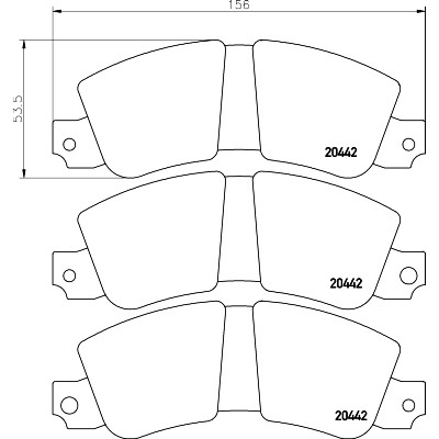 Plaquettes de frein TEXTAR 20442 01