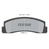 Plaquettes de frein TEXTAR 2066001