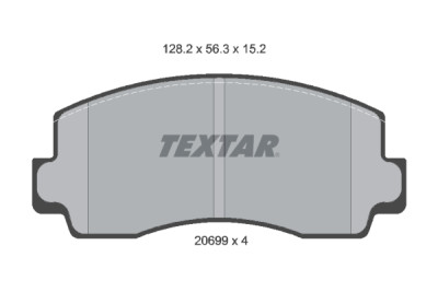 Plaquettes de frein TEXTAR 2069901