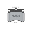 Plaquettes de frein TEXTAR 2078001