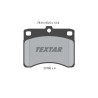Plaquettes de frein TEXTAR 2078001