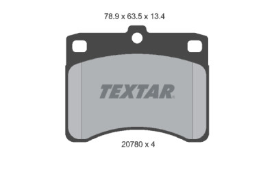 Plaquettes de frein TEXTAR 2078001
