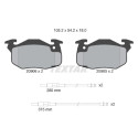 Plaquettes de frein TEXTAR 2090604