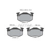 Plaquettes de frein TEXTAR 21096 01