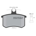 Plaquettes de frein TEXTAR 2114401