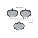 Plaquettes de frein TEXTAR 21237.01