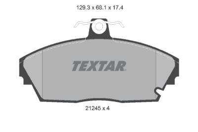 Plaquettes de frein TEXTAR 21245.02
