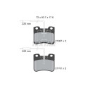 Plaquettes de frein TEXTAR 21267.02