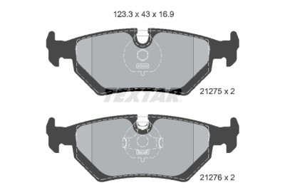 Plaquettes de frein TEXTAR 21275 01