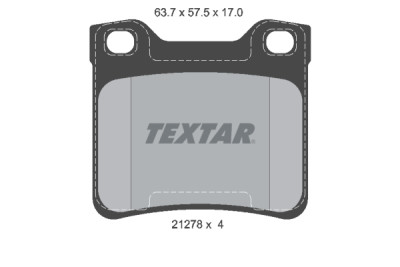 Plaquettes de frein TEXTAR 2127803