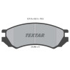 Plaquettes de frein TEXTAR 2128002
