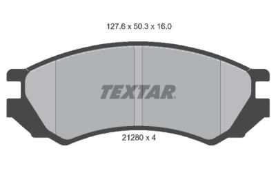 Plaquettes de frein TEXTAR 2128002