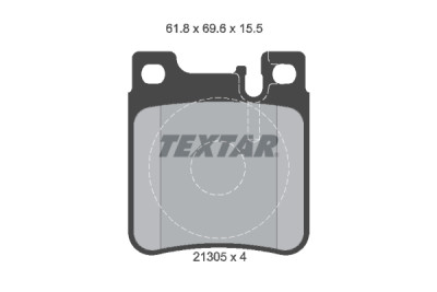 Plaquettes de frein TEXTAR 2130501
