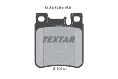 Plaquettes de frein TEXTAR 2130503