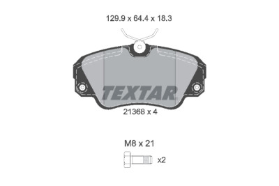 Plaquettes de frein TEXTAR 2136801