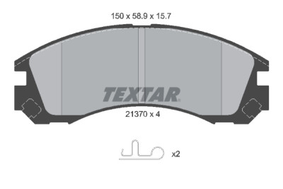 Plaquettes de frein TEXTAR 21-37001