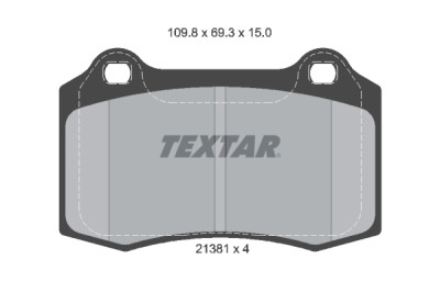 Plaquettes de frein TEXTAR 2138102