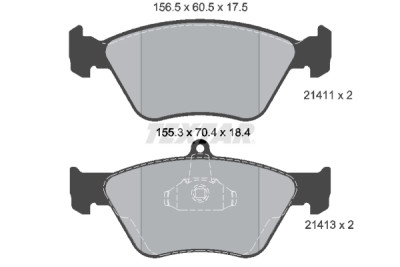 Plaquettes de frein TEXTAR 21411 01