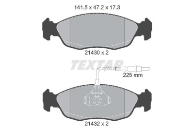 Plaquettes de frein TEXTAR 2143001