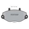 Plaquettes de frein TEXTAR 21469 01