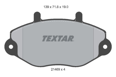 Plaquettes de frein TEXTAR 21469 01