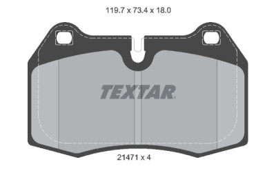 Plaquettes de frein TEXTAR 21471.02