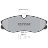 Plaquettes de frein TEXTAR 21481 01