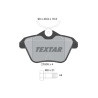 Plaquettes de frein TEXTAR 2160601