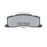 Plaquettes de frein TEXTAR 21688 01