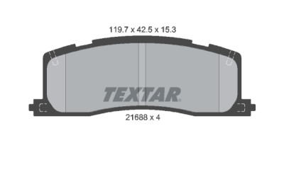 Plaquettes de frein TEXTAR 21688 01