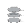 Plaquettes de frein TEXTAR 2172502