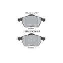 Plaquettes de frein TEXTAR 2184802