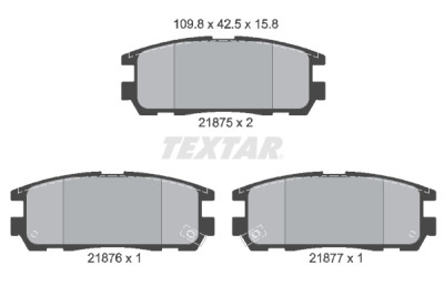 Plaquettes de frein TEXTAR 2187501