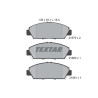 Plaquettes de frein TEXTAR 2187901